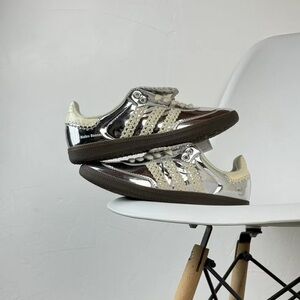 Adidas Samba x Wales Bonner Low Silver Metallic Sneakers